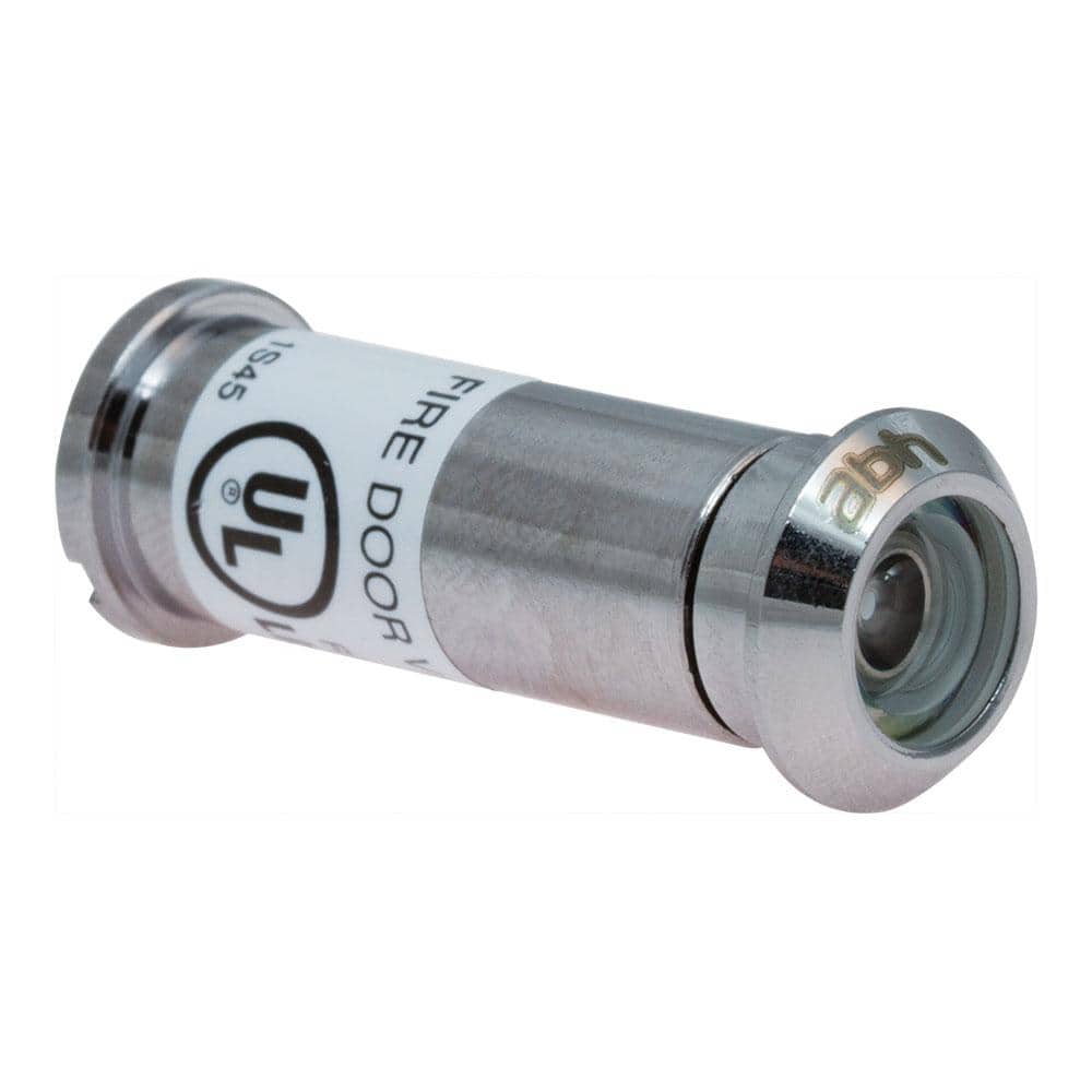 160-Degree Polished Chrome Door Viewer with Glass Lenses, UL Fire-Proof