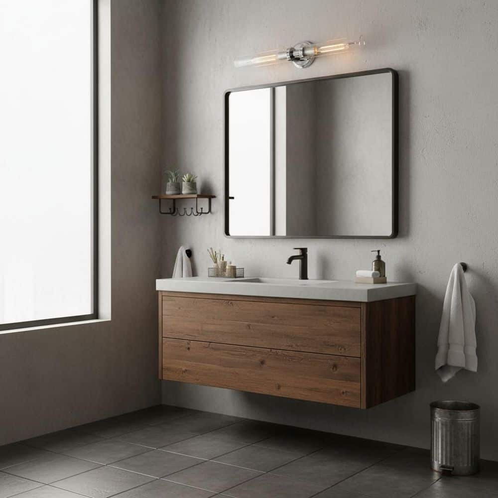 Vaughn 25.0 in. 2 Light Chrome Vanity Light price history on PriceWatchPro