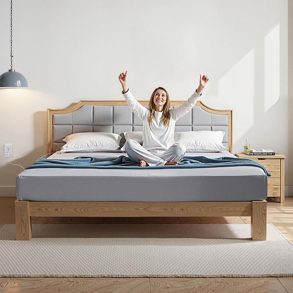 Grounding Sheets King Size 90% Cotton + 10% Pure Silver Fiber with Grounding Cord & Tester (Gray King-78 x 80 x 15 in. )