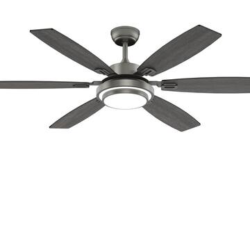 Merwry 48 in. Integrated LED Indoor White Ceiling Fan with Light Kit and Remote Control