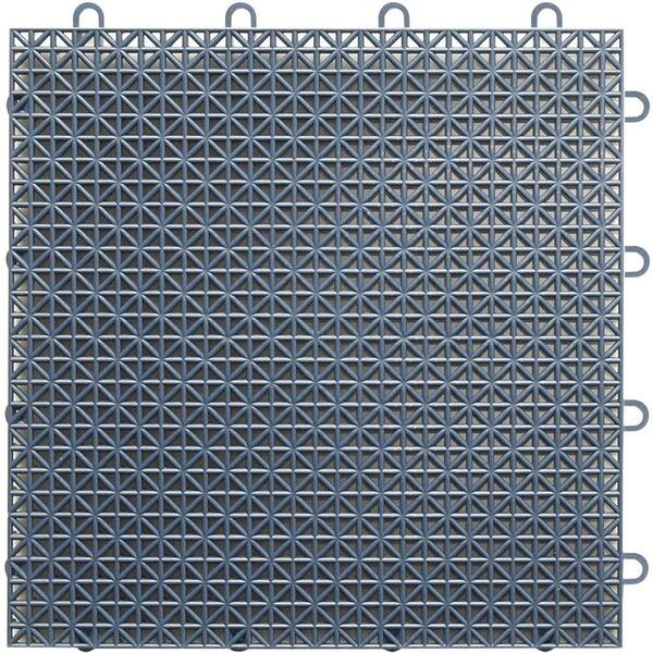 TopDeck 1 ft. x 1 ft. Polypropylene Deck Tile in Gray (40 - Case)