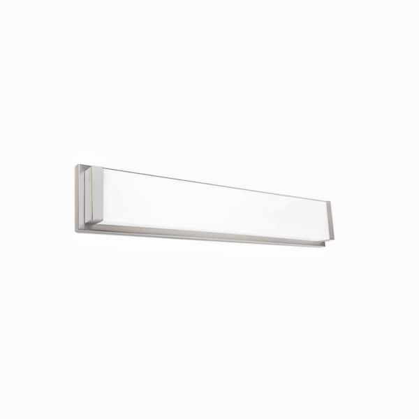 WAC LIMITED Metro 20 in. 3000K Brushed Nickel ENERGY STAR LED Vanity Light Bar and Wall Sconce