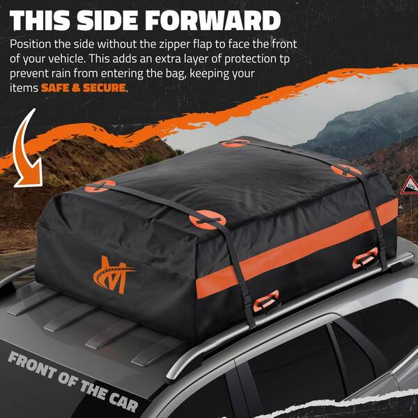 Mockins Waterproof Cargo Roof Bag with 20 cu. ft. of Dry Storage Space - 44 in. x 34 in. x 18 in.