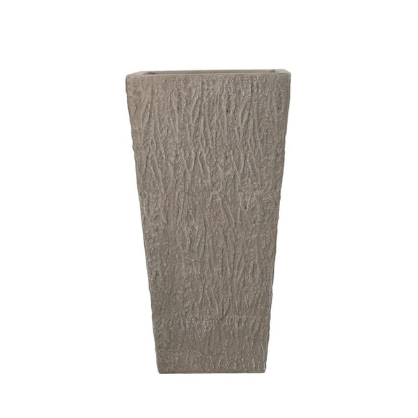 Cubilan Wood Planter Magnesium Oxide-16.25 in. x 16.25 in. x 31 in. -Outdoor