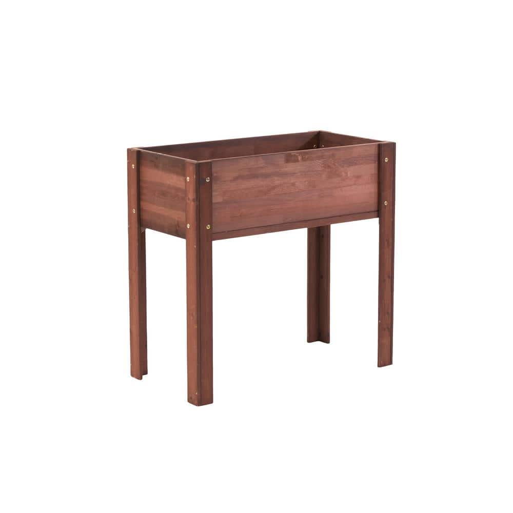 31 in. x 31 in. x 16 in. Raised Garden Bed with Legs, Elevated Wood Planter