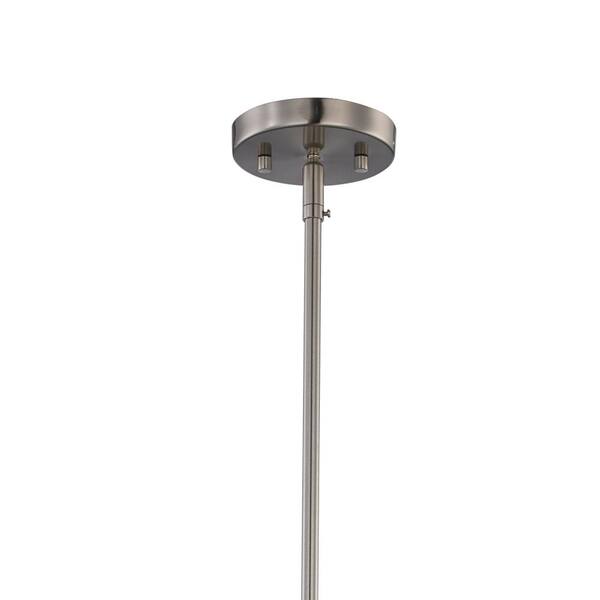 Portfolio Polished Nickel Transitional Linear Pendant Light