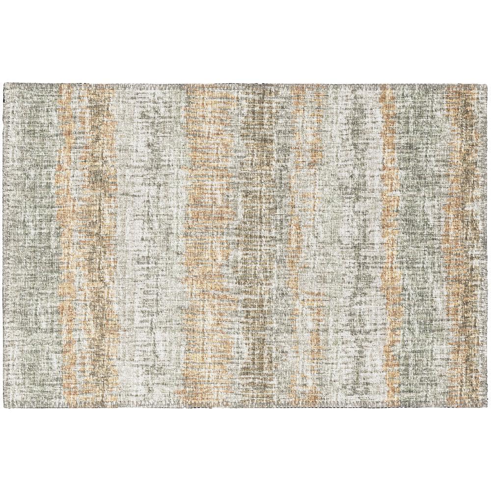 Rylee Green 1 ft. 8 in. x 2 ft. 6 in. Geometric Indoor/Outdoor Area Rug