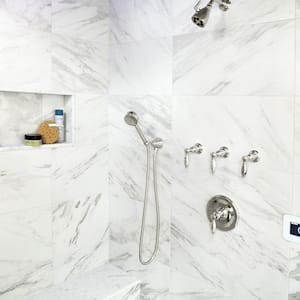 Eterno Carrara 12-7/8 in. x 25-5/8 in. Porcelain Floor and Wall Tile (13.98 sq. ft./Case)