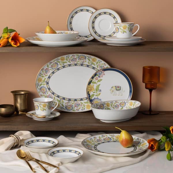 Noritake Tusker Garden 10.5 in. (Multi) Porcelain Dinner Plates