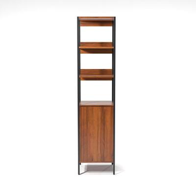 Natural Tone Bookcases Home Office, Office Depot Bookcases With Doors