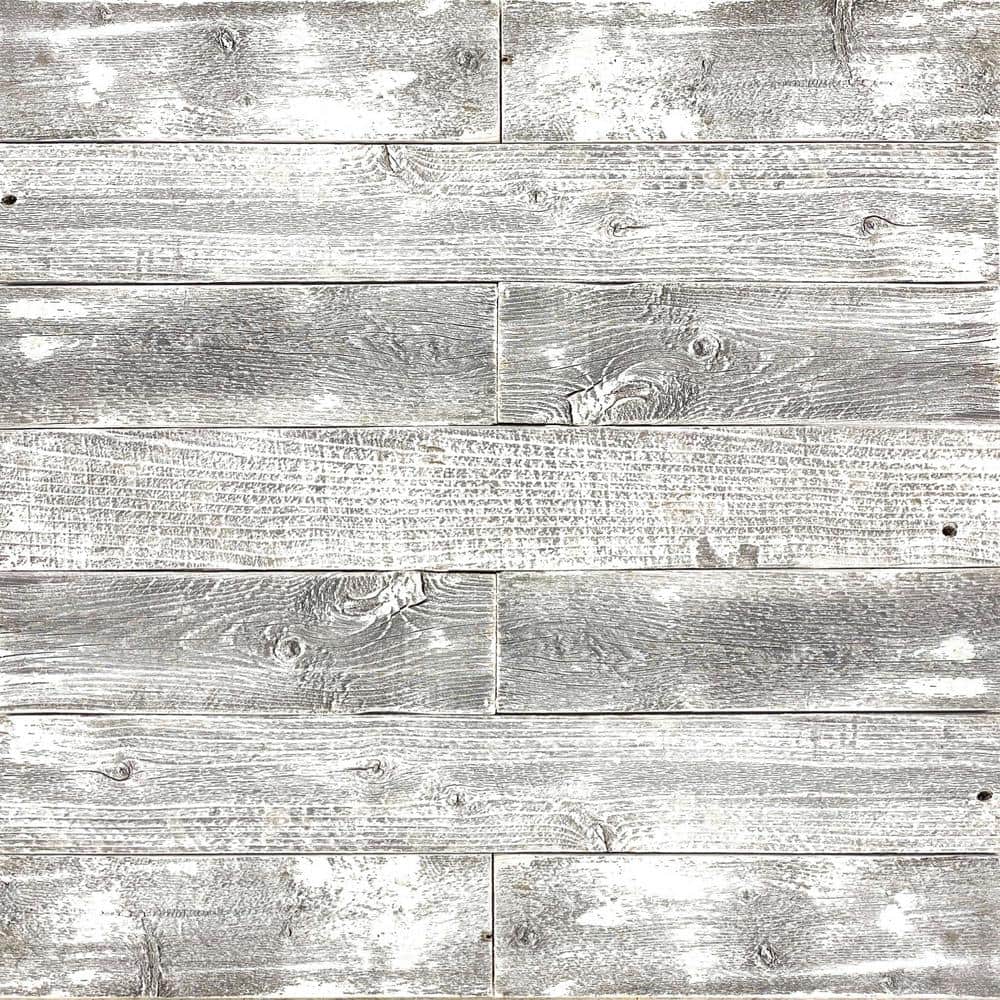 Whitewashed Wood Accent Wall