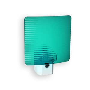 Teal Wave Translucent Screen Automatic LED Night Light