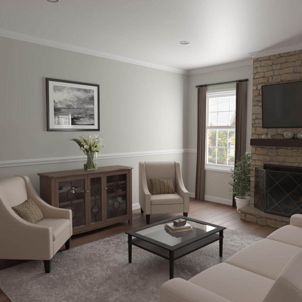 White Finger-Joint Pine Crown Moulding 96" Length