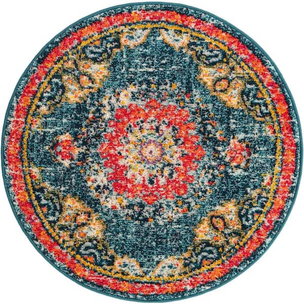 Unique Loom Penrose Alexis Blue 3' 3 x 3' 3 Area Rug