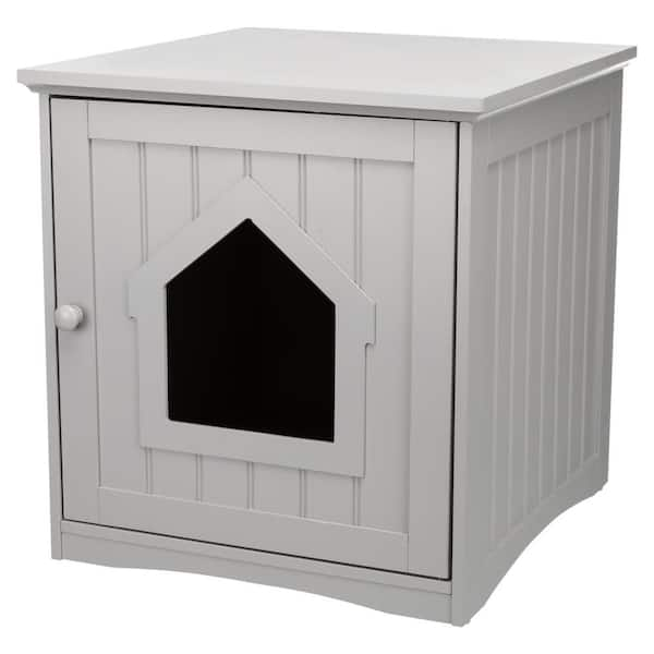 Standard Wooden Litter Box Enclosure in Gray