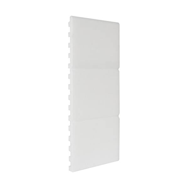 ORAC DECOR 1/2 in. D x 9-7/8 in. W x 4 in. L Track Primed White Polyurethane 3D Wall Covering Panel Moulding Sample
