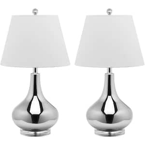 silver night stand lamps