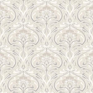 Donovan Cream Nouveau Floral Sample Cream Wallpaper Sample
