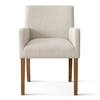 LAOTIES Beige Linen Upholstered Armchair(Set of 2) NORTH-ARMCHAIR-2PCS-BEIGE-HULK
