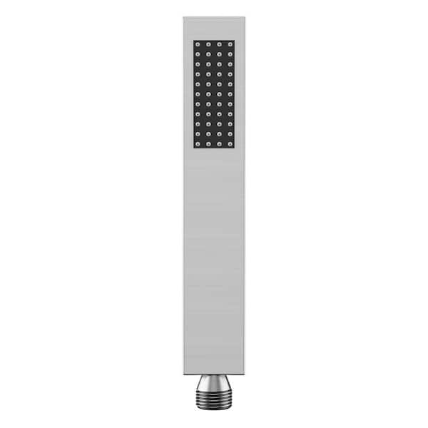 Classic Rain 1-Spray Wall Mount Handheld Shower Head 1.8 GPM in Brushed Nickel