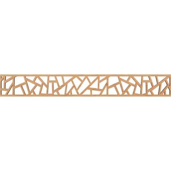 Ekena Millwork Harrisburg Fretwork 0.375 in. D x 46.5 in. W x 6 in. L Maple Wood Panel Moulding