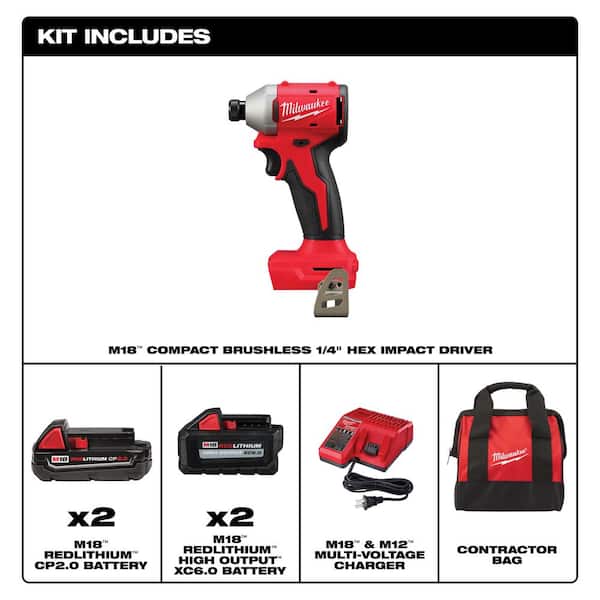 Milwaukee M18 18-Volt Lithium-Ion Brushless Cordless 1/4 in
