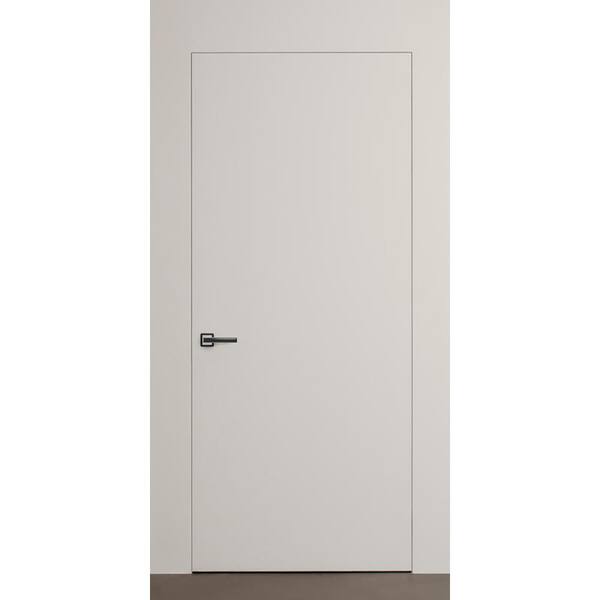 Belldinni Invisible Reverse Frameless 18in. x 80in. Left-Hand Primed White Wood Single Prehung Interior Door w/ Concealed Hinges