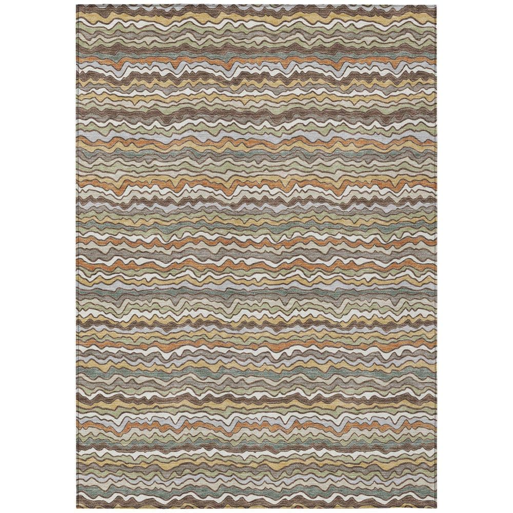Chantille Machine Washable Indoor/Outdoor Abstract ACN2436 Taupe 8 ft. x 10 ft. Area Rug price history on PriceWatchPro