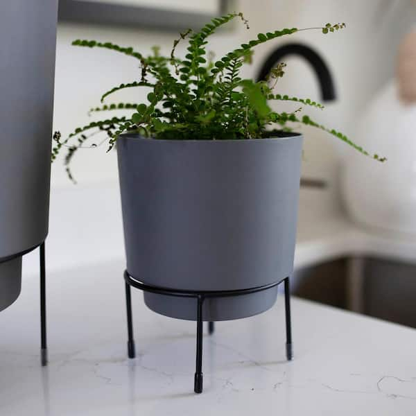 Flatform Charcoal Modern Indoor/Outdoor Planters