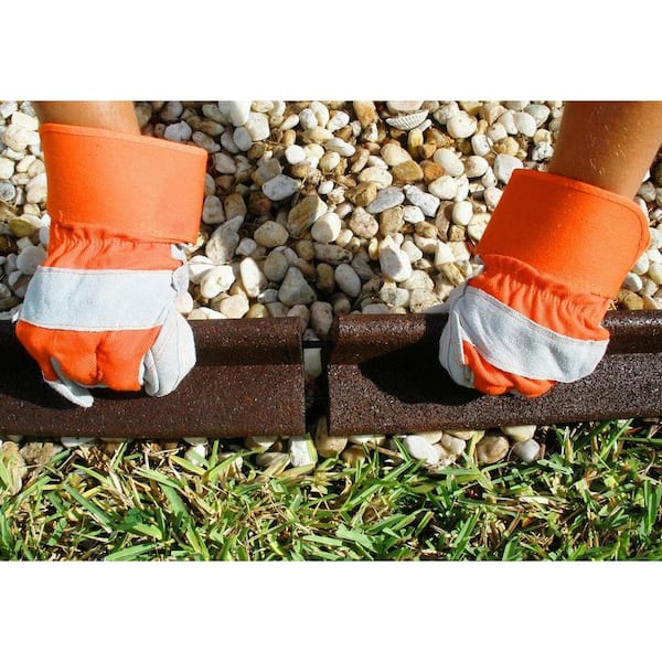 Vigoro EcoBorder 4 ft. Grey Rubber Landscape Edging (6-Pack