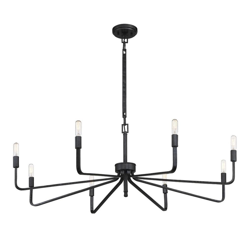 Salem Forged Iron 8-Light Single Tier Chandelier