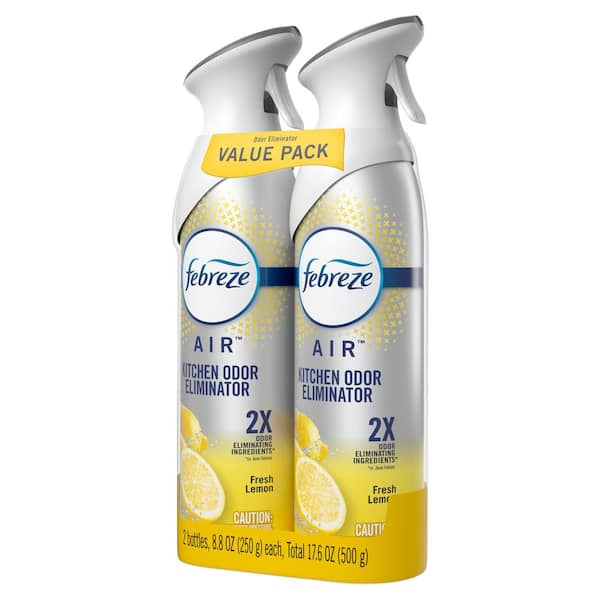 Febreze Air Effects Kitchen Odor Fighter Air Freshener Fresh Lemon Scent,  8.8 oz. Aerosol Can 
