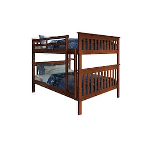 Brown Espresso Full over Full Mission Bunk Bed