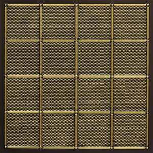 Soho Antique Brass 2 ft. x 2 ft. PVC Lay-in Faux Tin Ceiling Tile (100 sq. ft./case)