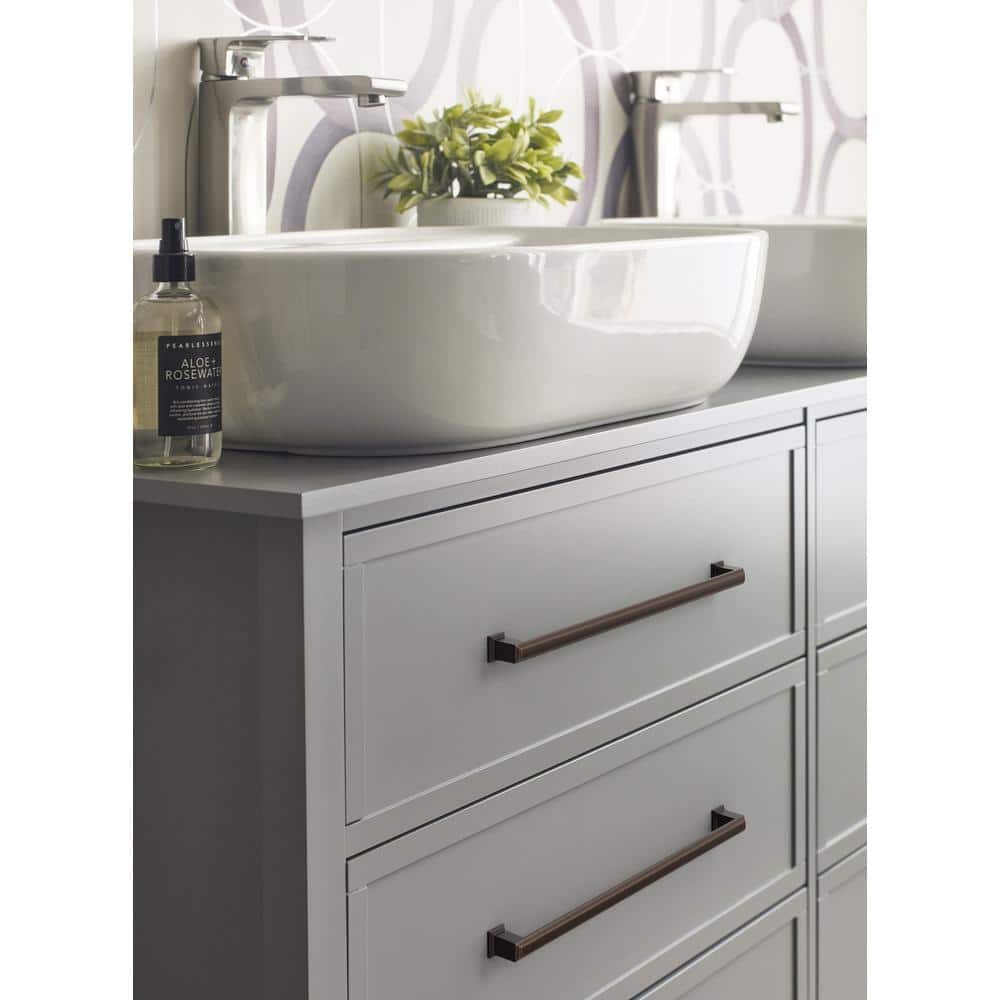 Oil Rubbed Bronze 12-5/8 Inch Modern Bar Cabinet Pull