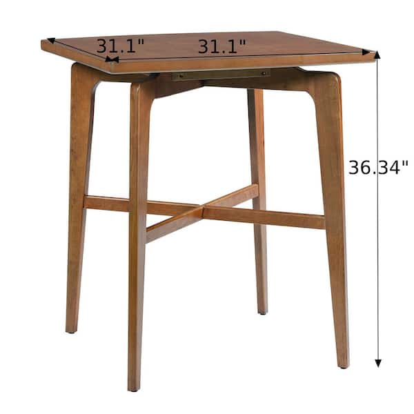 純正ケース付き！BAR COUNTER TABLE SMBT×NTF CHRISTOPHER KNIGHT HOME Ambric 36.34 in. H Walnut Wood Square