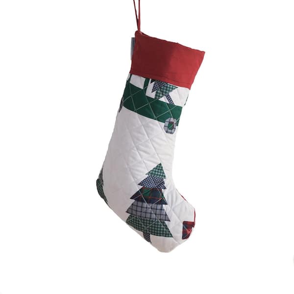 Country Living 17.5 in. Multi-Colored Polyester Microfiber Vintage Truck Christmas Stocking