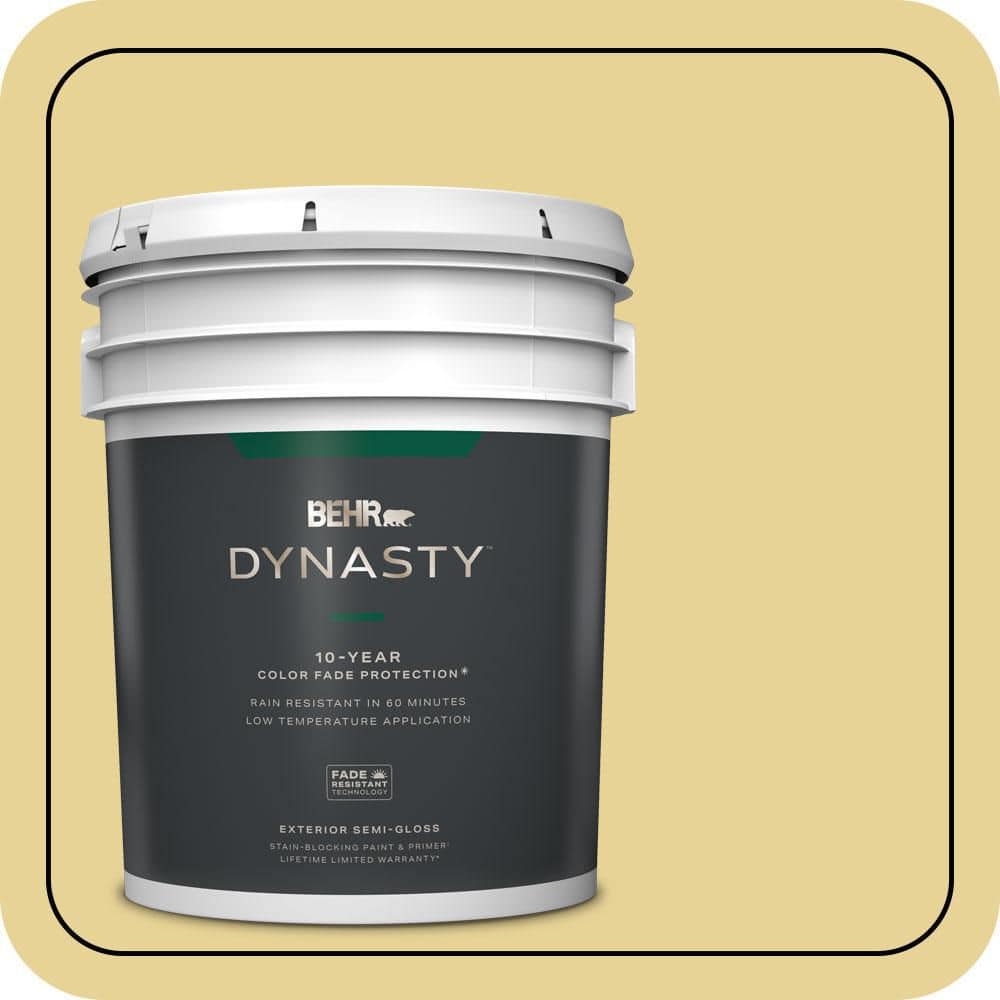5 gal. #390D-4 Honey Beige Semi-Gloss Enamel Exterior Stain-Blocking Paint & Primer price history on PriceWatchPro
