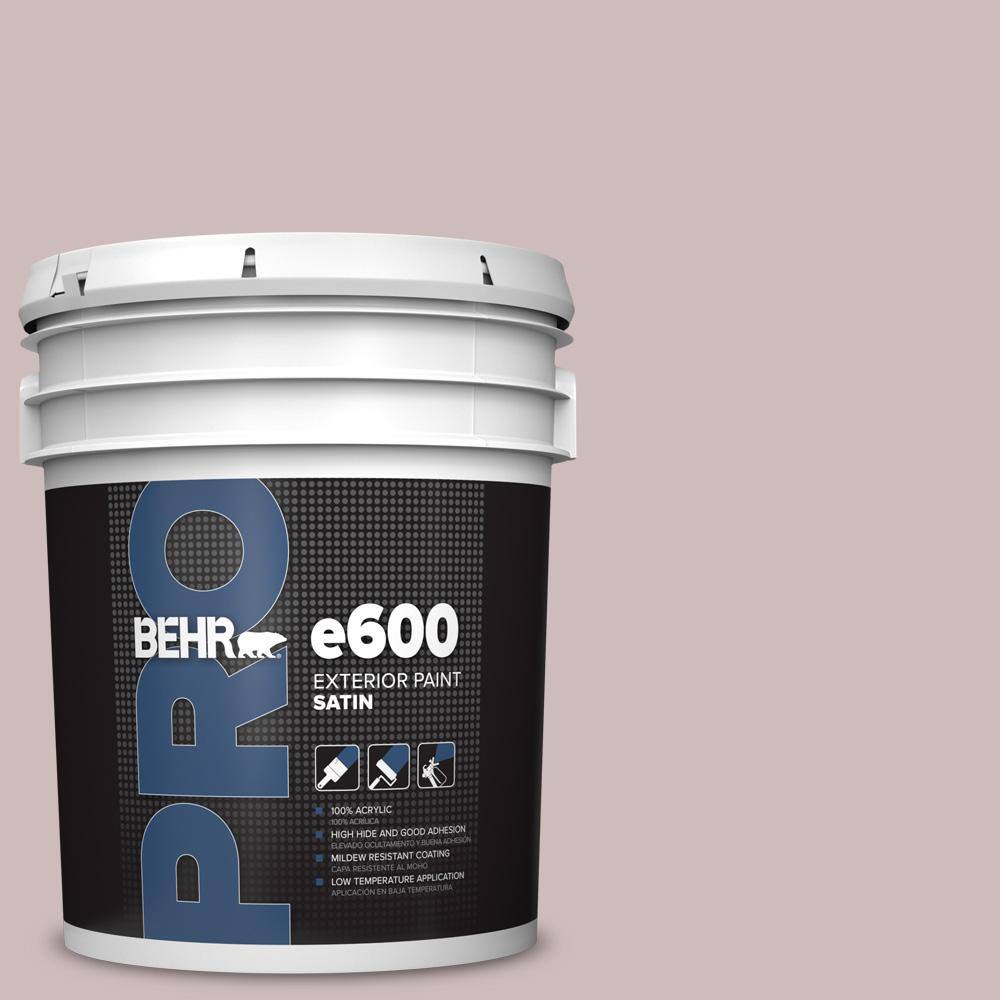 5 gal. #N120-3 Mauve It Satin Exterior Paint