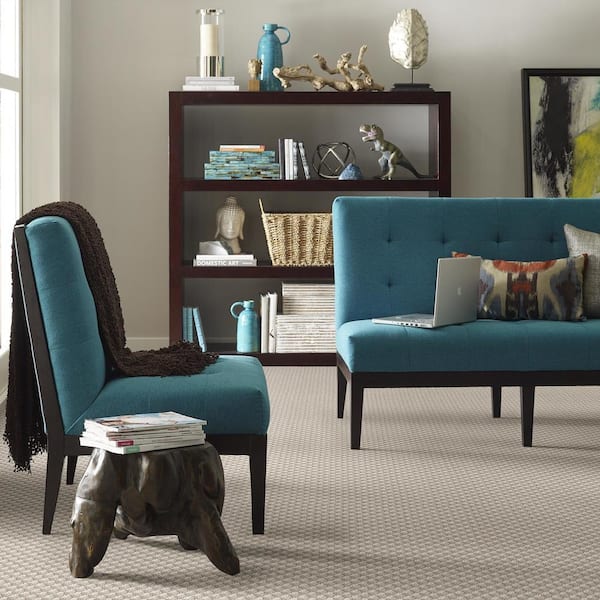 Exquisite - Sand Dune - Brown 39.3 oz. Nylon Pattern Installed Carpet