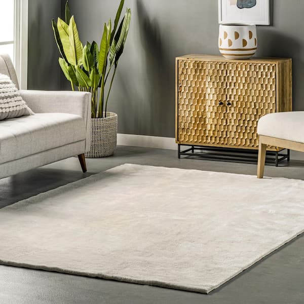 4x6 Modern White Area Rugs for Living Room | Bedroom Rug | Dining Room Rug  | Indoor Entry or Entryway Rug | Kitchen Rug | Alfombras para Salas 4' x