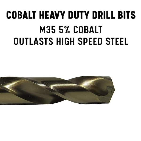 9/64"X12" HSS Cobalt Aircraft Extension Long Drill Bits Deep Hole Drilling-5Pcs 