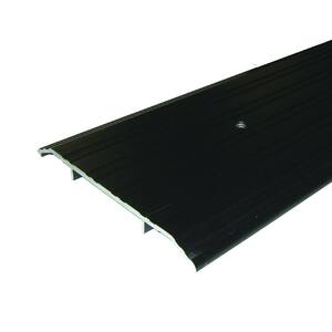 Fluted Saddle 6 in. x 26-1/2 in. Bronze Aluminum Commercial Threshold