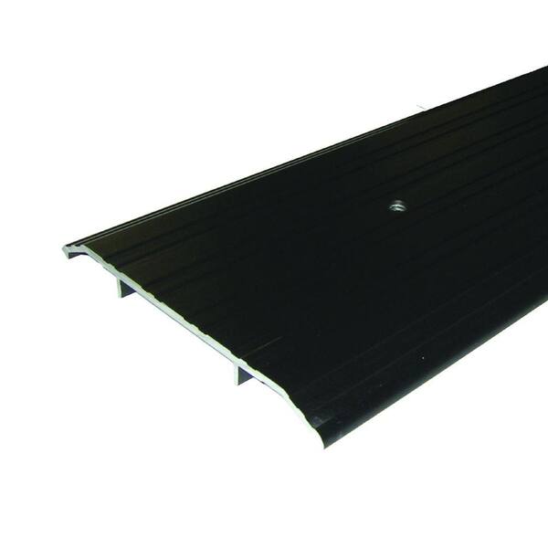M-D Building Products Fluted Saddle 6 in. x 29-1/2 in. Bronze Aluminum Commercial Threshold
