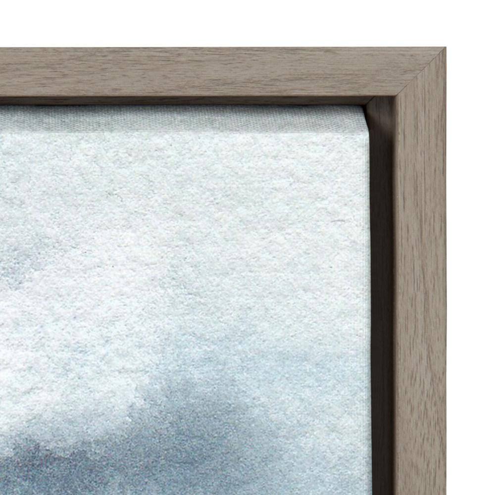 Gray Abstract Coastal Landscape Canvas Print, 23x33