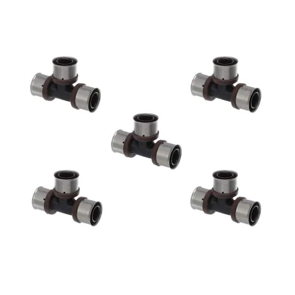 Viega PureFlow 1-1/4 in. x 1-1/4 in. x 1-1/4 in. Press Polymer Tee (5-pack)