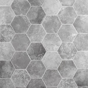 Hayes Gris 7.87 in. x 9.44 in. Matte Porcelain Floor and Wall Tile (9.84 sq. ft./Case)