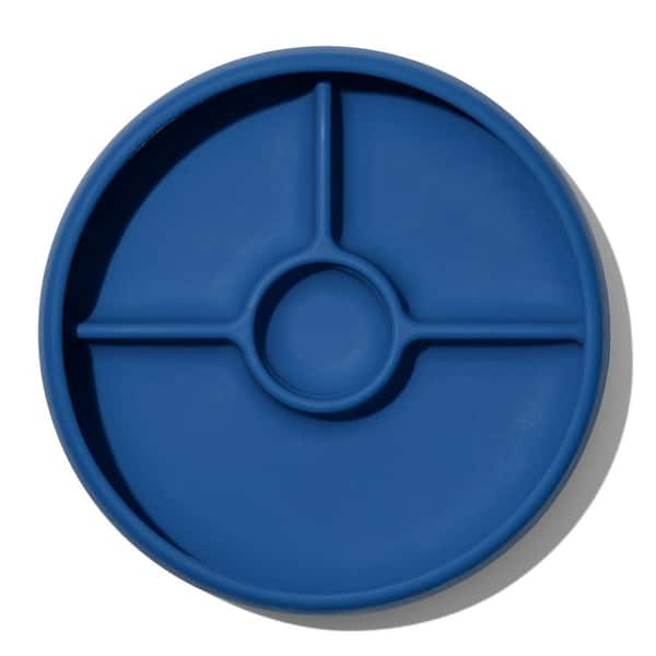 OXO Tot Silicone Divided Plate - Teal 