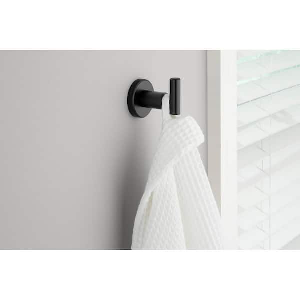 Menlo Single Robe Hook in Matte Black