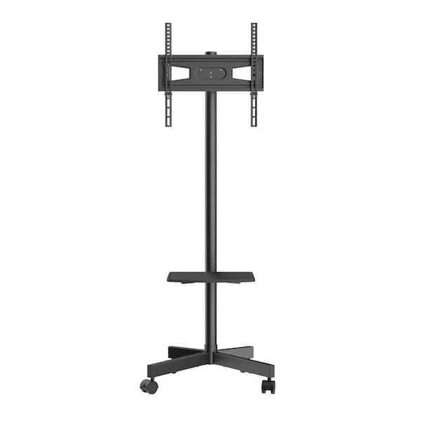 Mobile TV Stand, Rolling TV Stand with Mount for 23 to 60 in. TVs, TV Stand with A Tray Height Adjustable